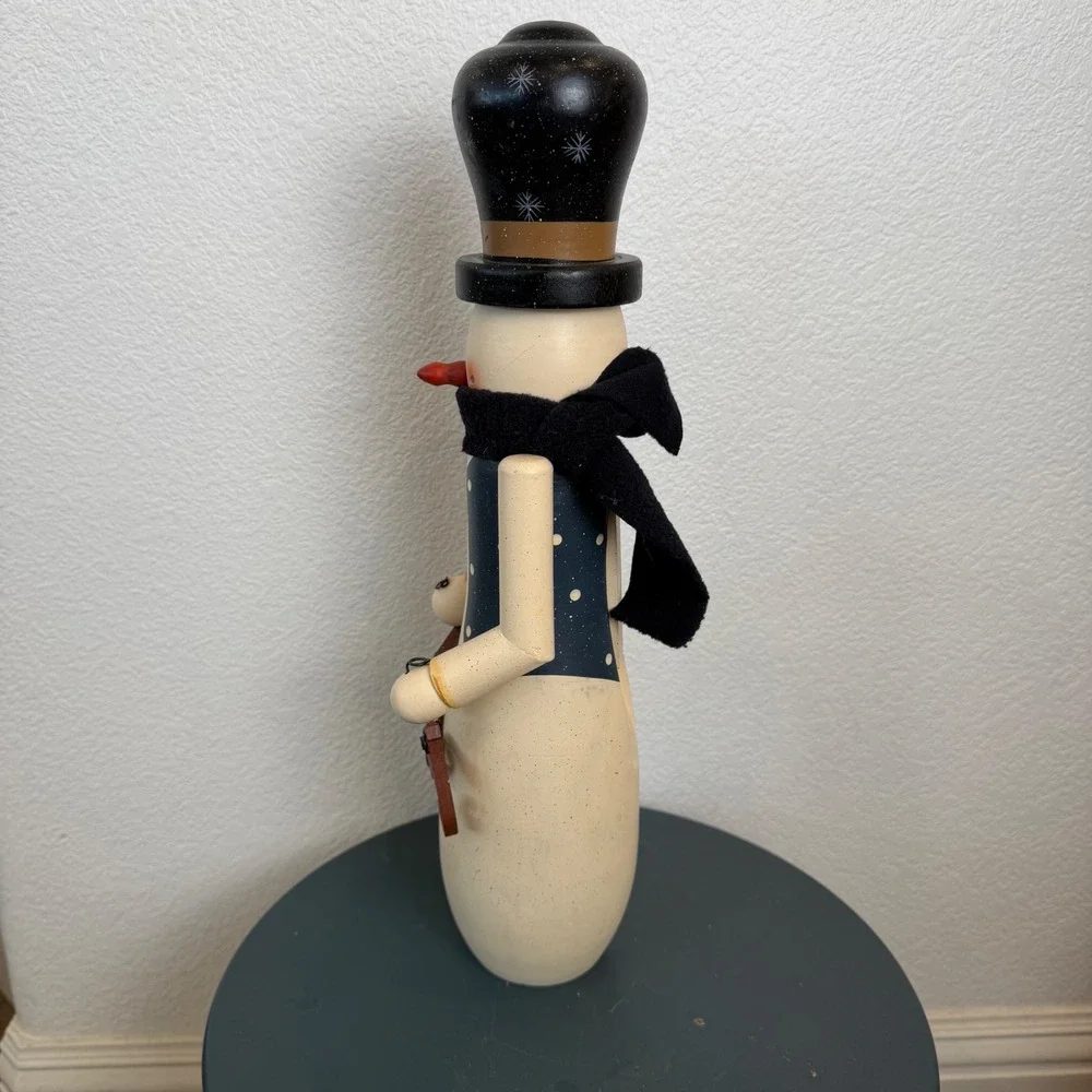 Santas Workbench Wooden Snowman Nutcracker JOY Sign 14.5‎ Inch Christmas 2003